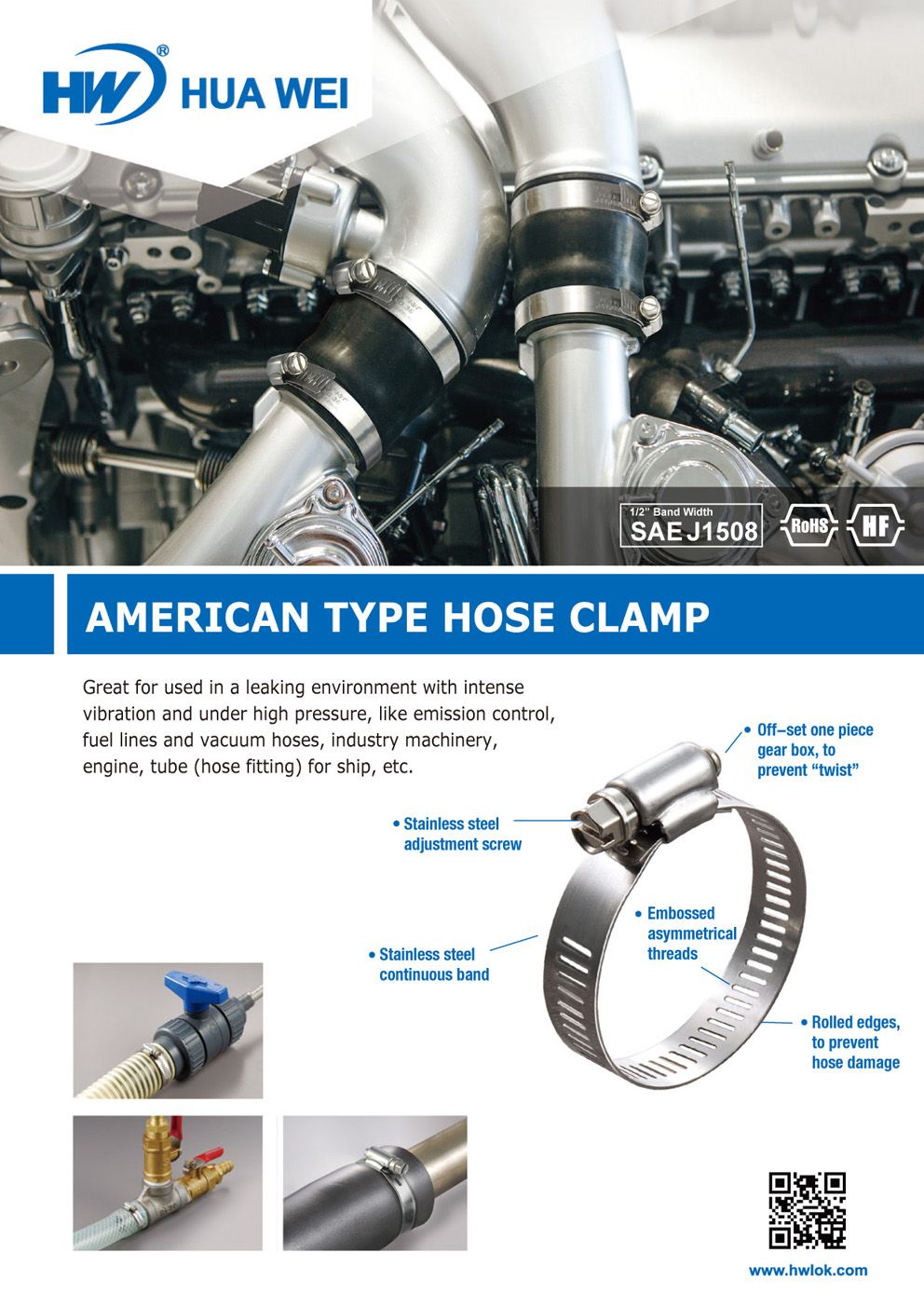 American Type Hose Clamp DM