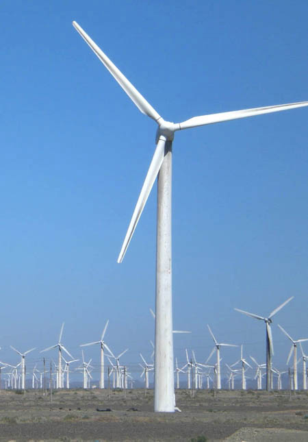 تطبيق توربينات الرياح