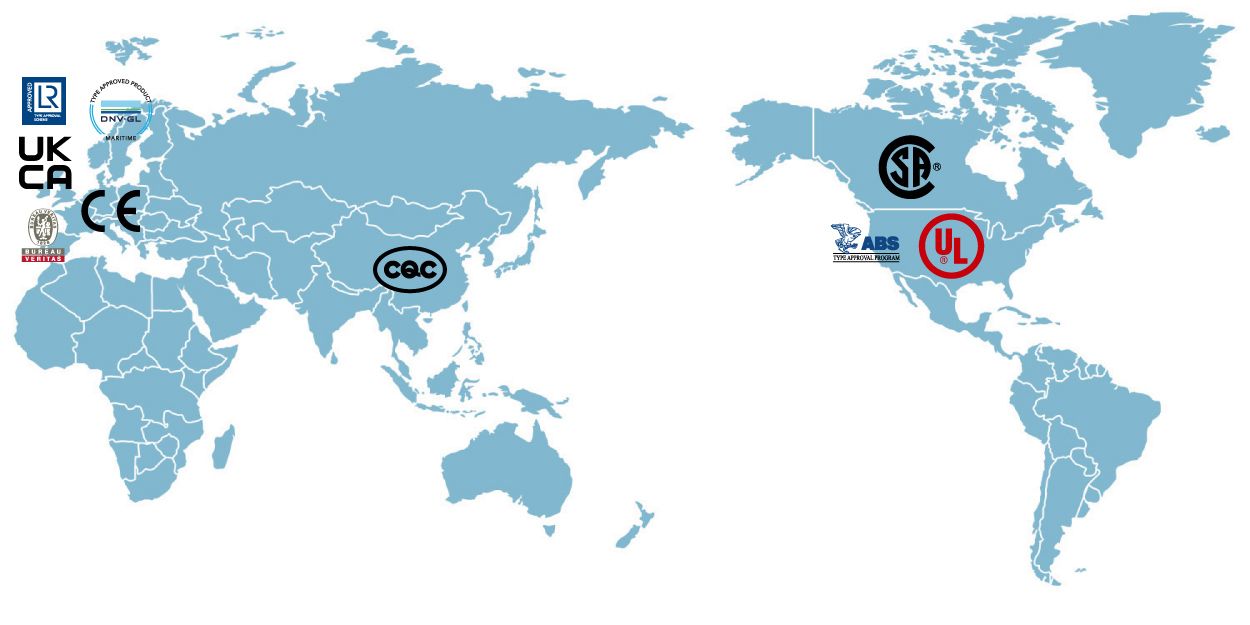 Certificación-Mapa del mundo