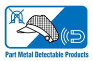 Pieza detectable de metal