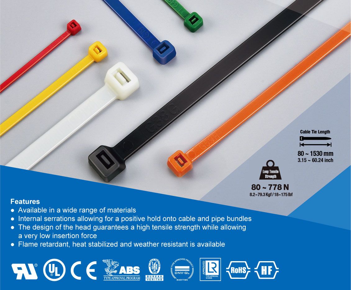 Standard Cable Ties - Plastic Cable Ties | Over 40 Years Stainless ...