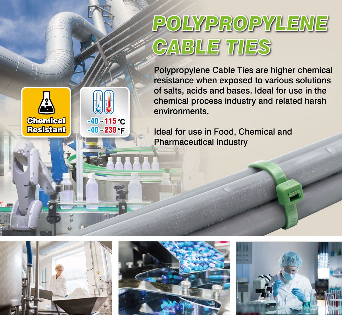 Kenmerken en toepassingen van polypropyleen kabelbinders