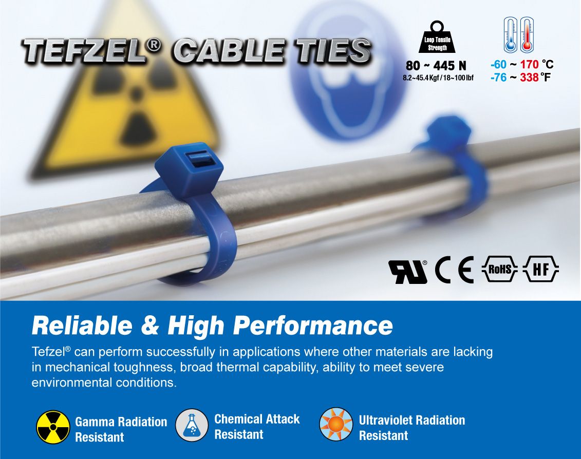 Características y aplicaciones de las bridas de Tefzel para cables