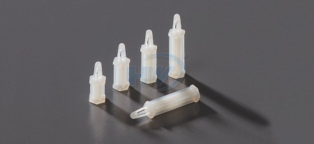 螺絲頭電路板固定支架,PA66,柱高(A)0.26"(6.5mm) - 螺絲頭電路板固定支架