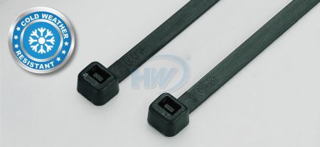 300x4.8mm (11.8x0.19 بوصة)، روابط كابلات، PA66، مقاومة للطقس البارد - رباطات الكابلات القياسية - مقاومة للطقس البارد