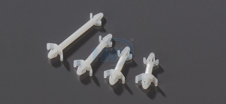 PCB Steunen, Dubbele Vergrendeling, Polyamide, 4,6 mm Spacing Hoogte - Dubbele Vergrendelings PCB Steunen