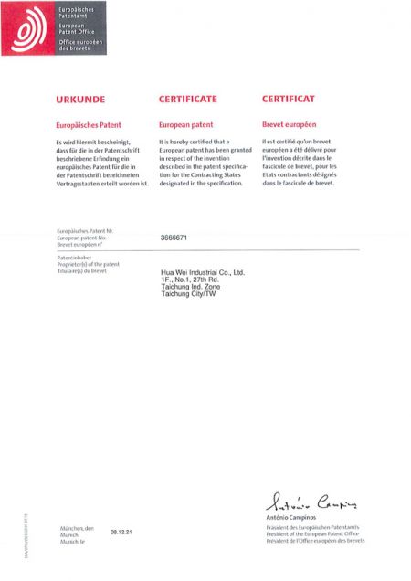 Certificat de brevet de l'UE - Outil d'installation de serre-câbles (GIT-703)