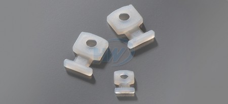 Soportes de brida, Aplicación atornillada de perfil bajo, Poliamida, ancho máximo de brida de 2.5mm - Soportes de bridas de perfil bajo