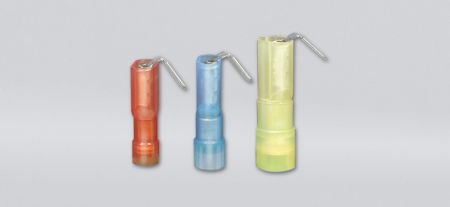 尼龙全绝缘平揷式公、母端连接器(易进式), 适用线径0.5-1.5 mm² - 尼龙全绝缘平揷式公、母端连接器(易进式)