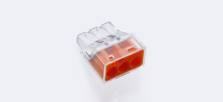 موصل أسلاك دفع، سلسلة PIC33، برتقالي، 3 منافذ، نطاق الأسلاك الصلبة: 0.5-4.0mm²/ 22-12 AWG، نطاق الأسلاك المجدولة: 0.5-2.5mm²/ 20-14 AWG - موصل سلكي دفع PIC33-3