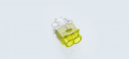 موصل سلكي دفع، سلسلة PIC35، أصفر، 2 منافذ، نطاق السلك الصلب: 0.5-2.5mm²/ 22-12 AWG، نطاق السلك المجدول: 1.0-2.5mm²/ 22-14 AWG - موصل سلكي دفع PIC35-2