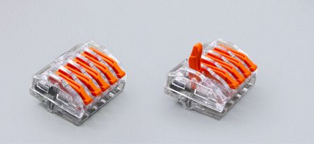 موصلات رافعة دفع، سلسلة PIC62، 5 منافذ، نطاق السلك الصلب: 0.2-4.0mm²/ 28-12 AWG، نطاق السلك المجدول: 0.2-4.0mm²/ 28-14 AWG - موصلات دفع الرافعة PIL62-5
