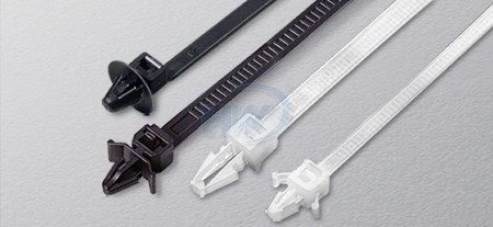 110x2.5mm (4.3x0.10 بوصة)، روابط كابلات، PA66، تركيب دفع - رباطات كابلات بتصميم دفع