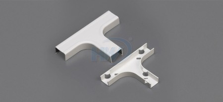 T de unión + base para accesorios de canalización, para GU-3520, 35x20mm, canalización de una sola pieza - Accesorios de canalización
