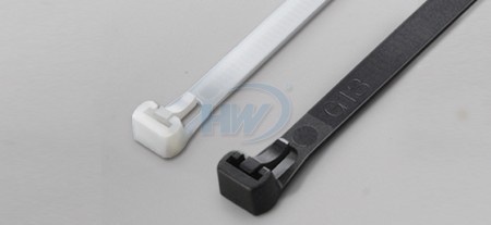100x7,6mm (3,9x0,30 Zoll), Kabelbinder, PA66, wiederverwendbar - Wieder lösbare Kabelbinder