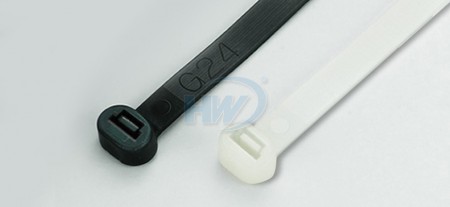 100x2.5mm (3.9x0.10 بوصة)، روابط كابلات، PA66، رأس دائري - رباطات كابلات برأس دائري