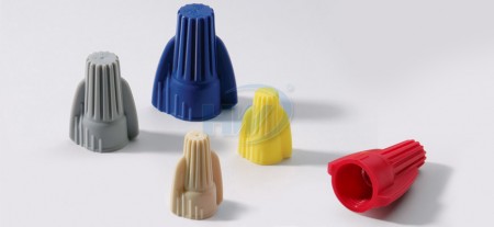 Conectores de Fio Asa, mola de PP/Aço, Classificação de Temperatura 105°C (221°F), Tensão 600V, Fio Adequado AWG 18-10 - Conectores de Fio com Asas